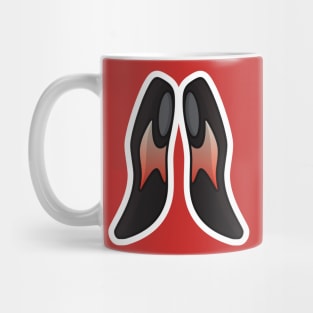 Comfortable Orthotics Shoes Pair Insoles, Arch Supports Sticker vector illustration. Fashion object icon concept. Insoles for a comfortable and healthy walk sticker design icon with shadow. Mug